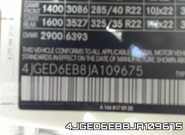 4JGED6EB8JA109675 фото 10