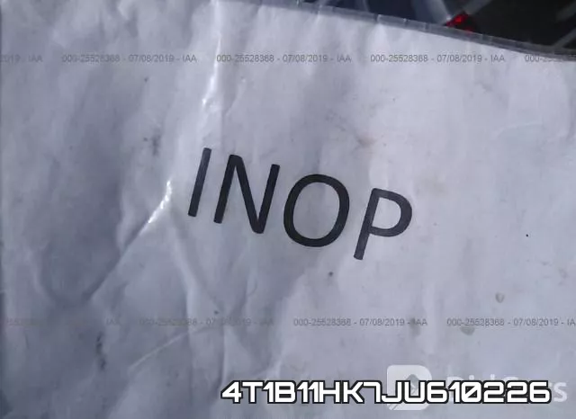 4T1B11HK7JU610226 фото 8