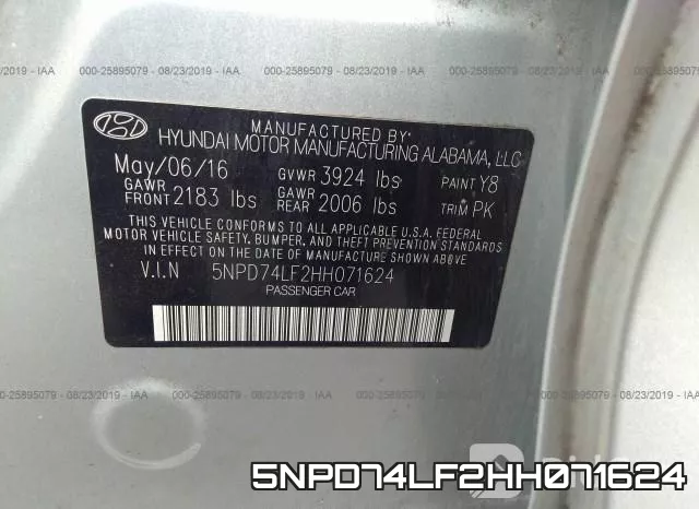 5NPD74LF2HH071624 фото 10