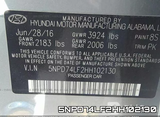 5NPD74LF2HH102130 фото 10