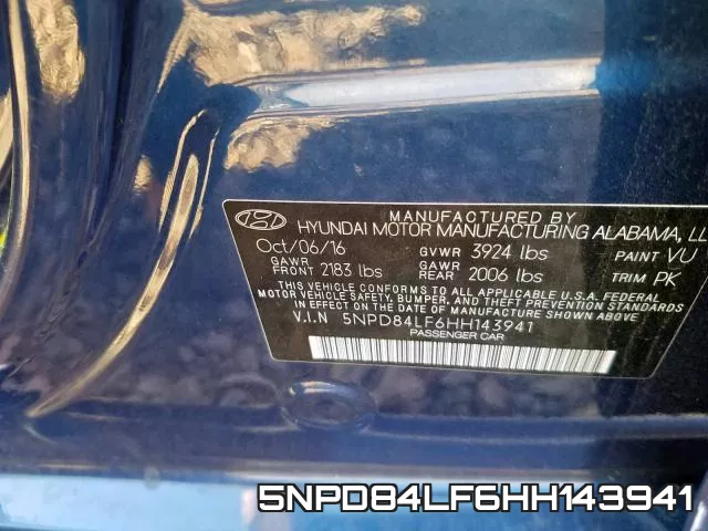 5NPD84LF6HH143941 фото 2