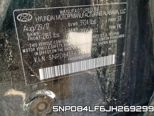 5NPD84LF6JH269299 фото 2