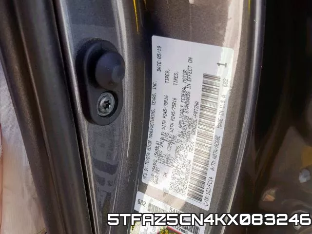 5TFAZ5CN4KX083246 фото 2