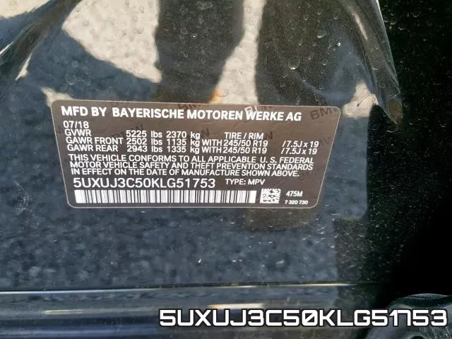 5UXUJ3C50KLG51753 фото 2