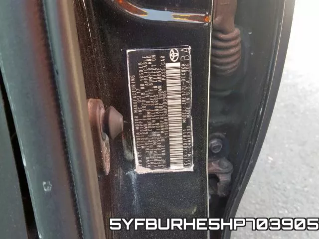 5YFBURHE5HP703905 фото 2