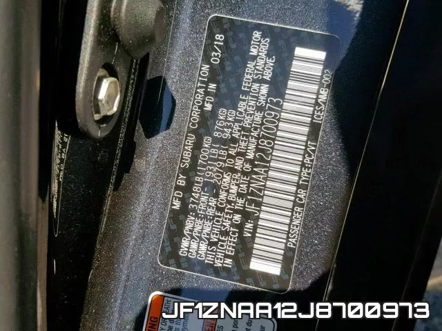 JF1ZNAA12J8700973 фото 2