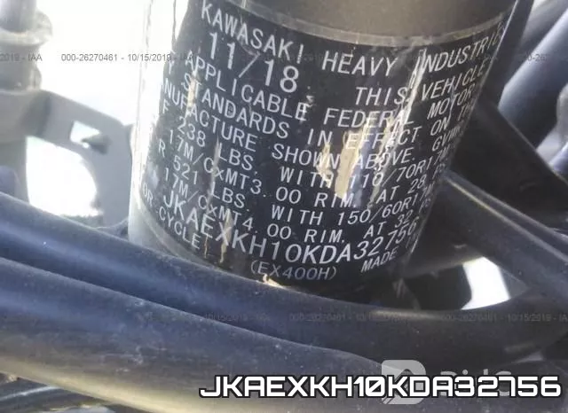 JKAEXKH10KDA32756 фото 2