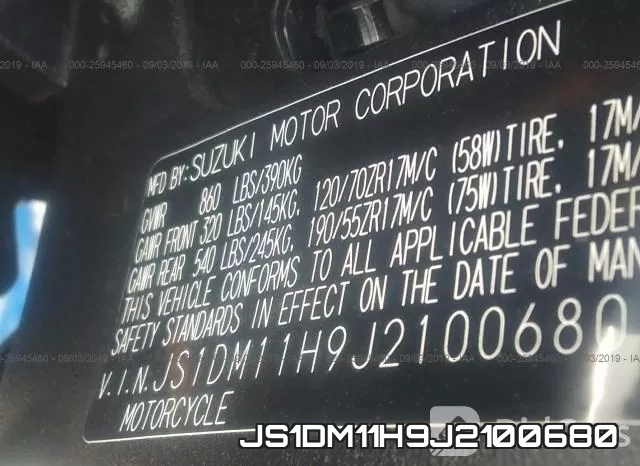JS1DM11H9J2100680 фото 2