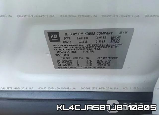 KL4CJASB7JB710205 фото 10