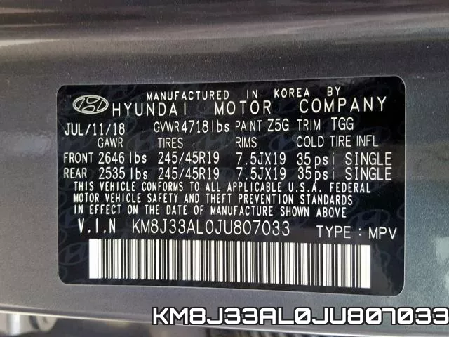 KM8J33AL0JU807033 фото 2
