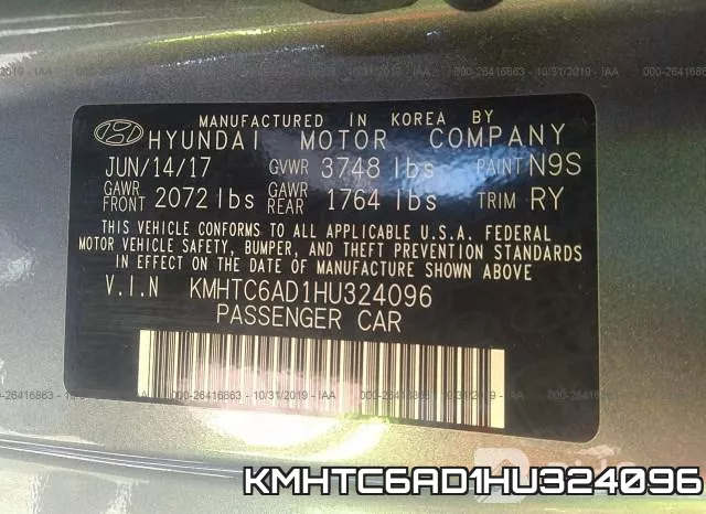 KMHTC6AD1HU324096 фото 10