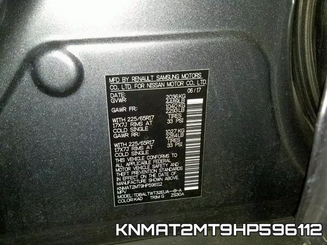 KNMAT2MT9HP596112 фото 2