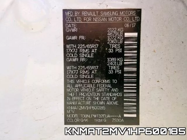 KNMAT2MV1HP600185 фото 2