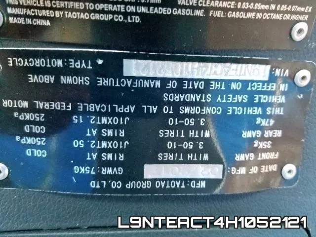 L9NTEACT4H1052121 фото 2