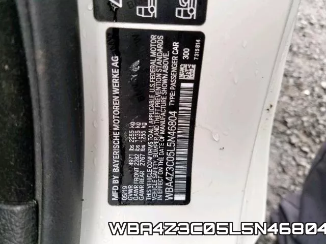 WBA4Z3C05L5N46804 фото 2