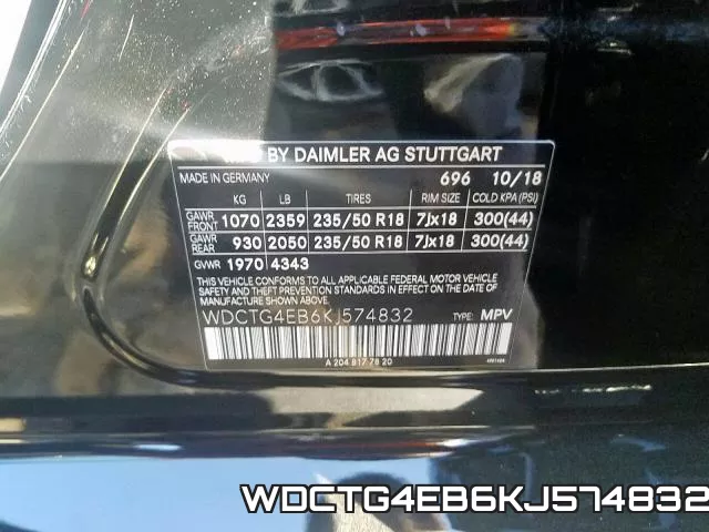 WDCTG4EB6KJ574832 фото 2