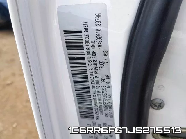 1C6RR6FG7JS275513 фото 2