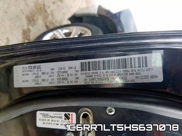 1C6RR7LT5HS637078 фото 2