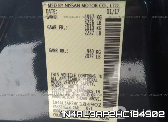1N4AL3AP2HC184902 фото 10