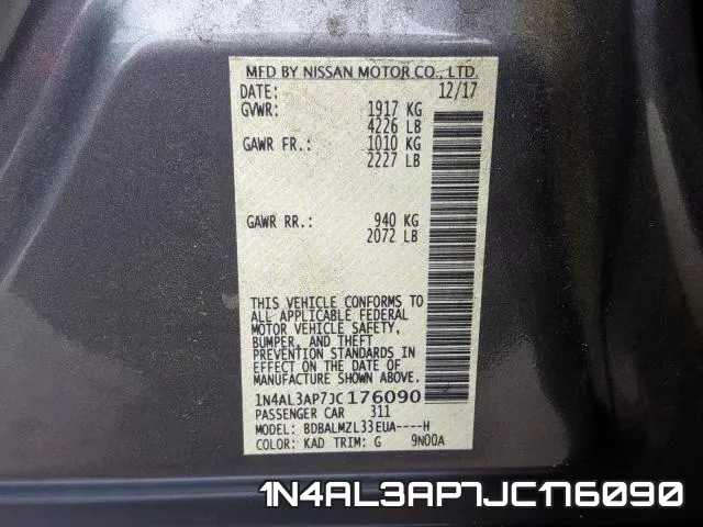1N4AL3AP7JC176090 фото 2