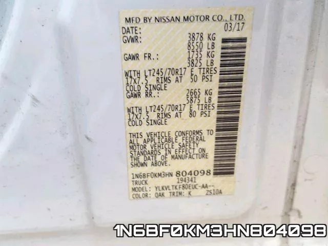 1N6BF0KM3HN804098 фото 2