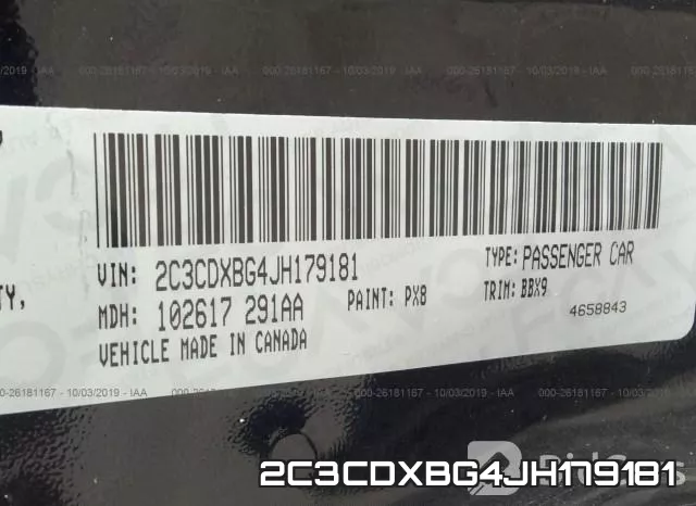 2C3CDXBG4JH179181 фото 10