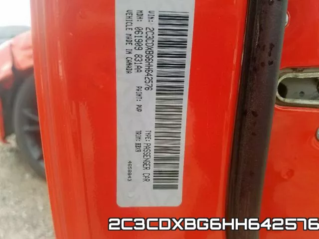 2C3CDXBG6HH642576 фото 2
