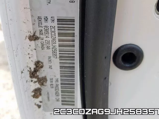 2C3CDZAG9JH258357 фото 2