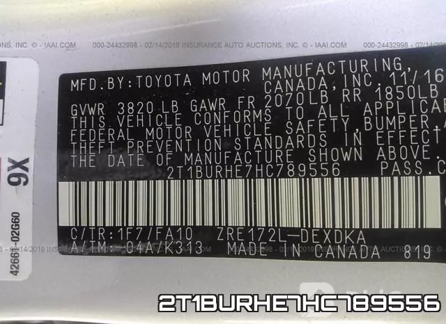 2T1BURHE7HC789556 фото 10
