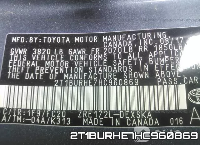 2T1BURHE7HC960869 фото 10