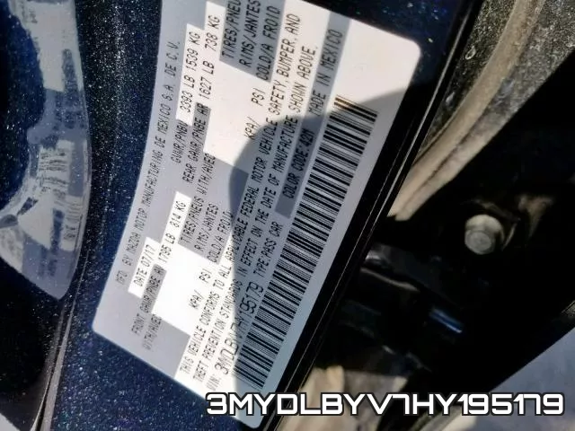 3MYDLBYV7HY195179 фото 2