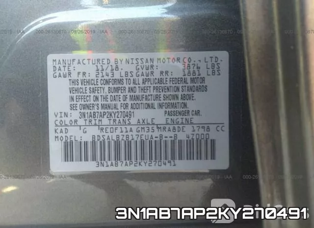 3N1AB7AP2KY270491 фото 10