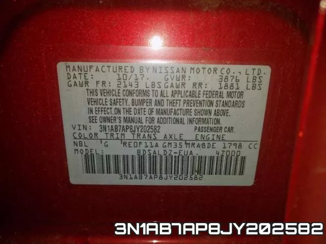 3N1AB7AP8JY202582 фото 2