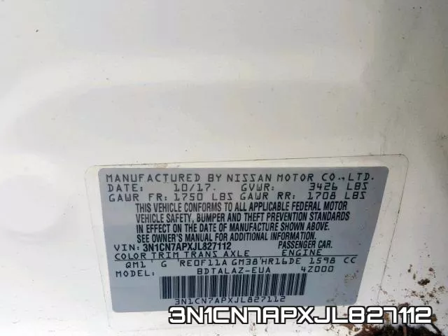 3N1CN7APXJL827112 фото 2