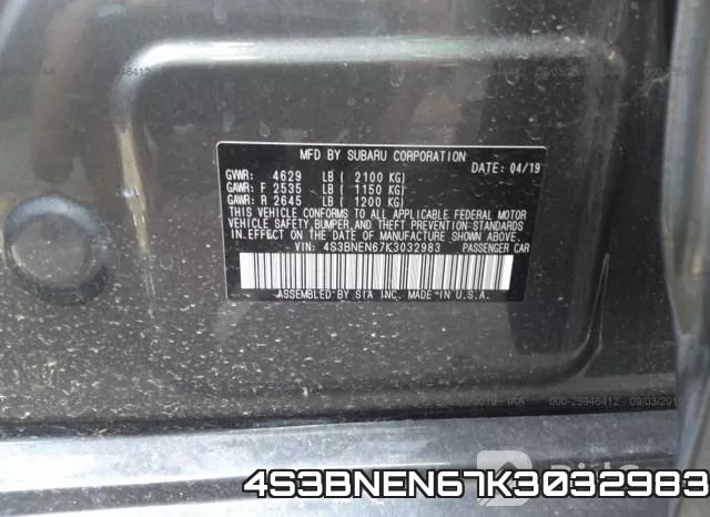 4S3BNEN67K3032983 фото 10