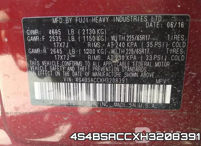 4S4BSACCXH3208391 фото 10