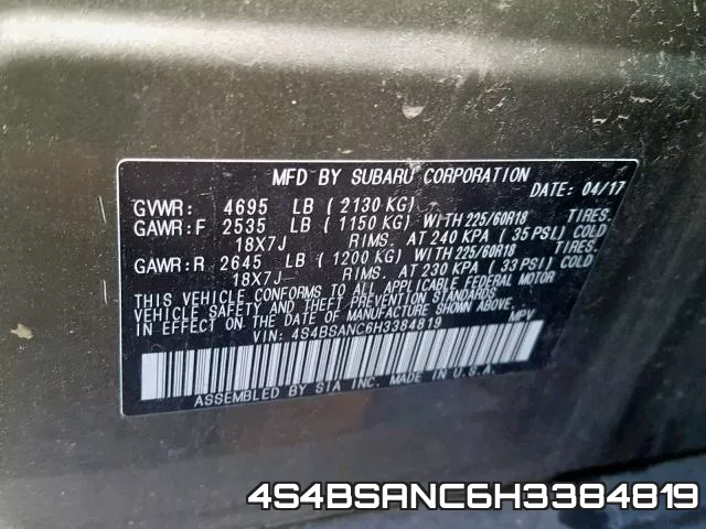 4S4BSANC6H3384819 фото 2