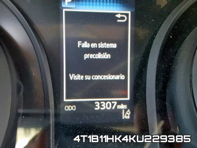 4T1B11HK4KU229385 фото 9