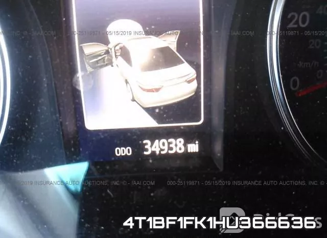 4T1BF1FK1HU366636 фото 8