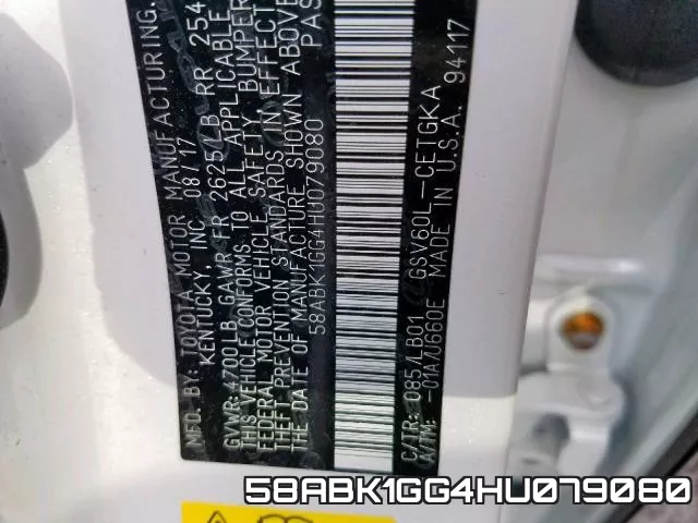 58ABK1GG4HU079080 фото 2