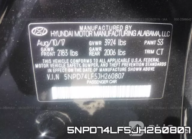 5NPD74LF5JH260807 фото 10