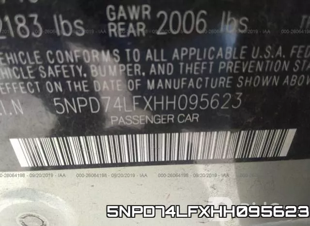5NPD74LFXHH095623 фото 10