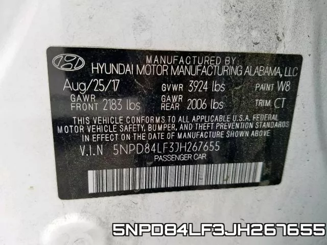5NPD84LF3JH267655 фото 2