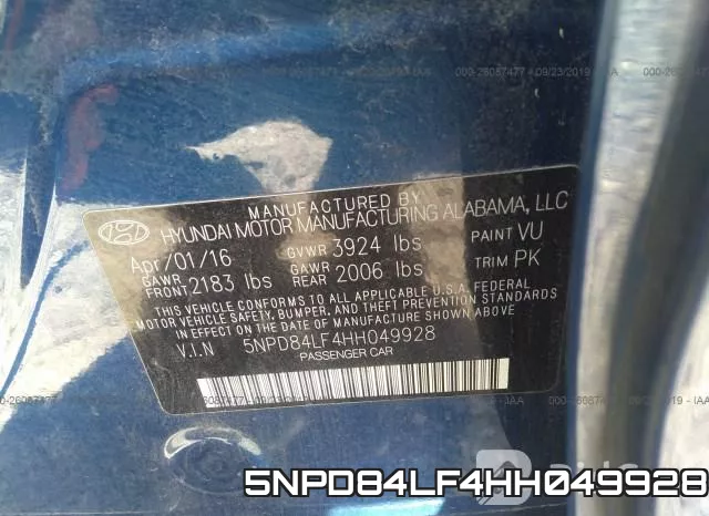 5NPD84LF4HH049928 фото 10