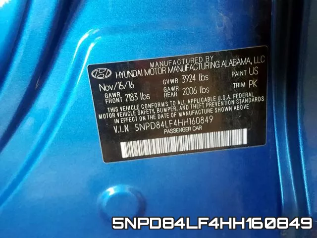 5NPD84LF4HH160849 фото 2