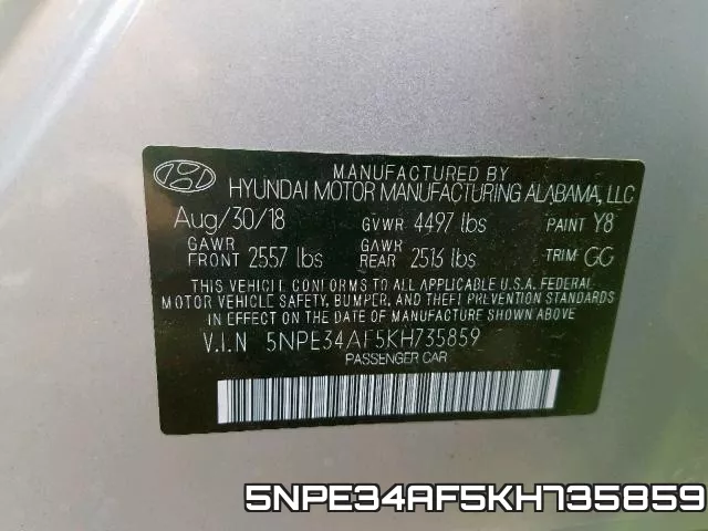 5NPE34AF5KH735859 фото 2