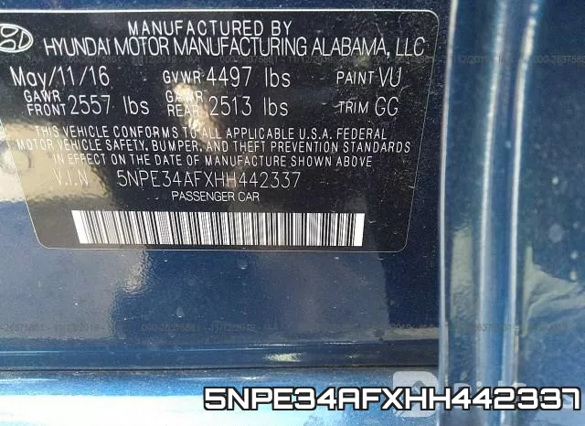 5NPE34AFXHH442337 фото 10