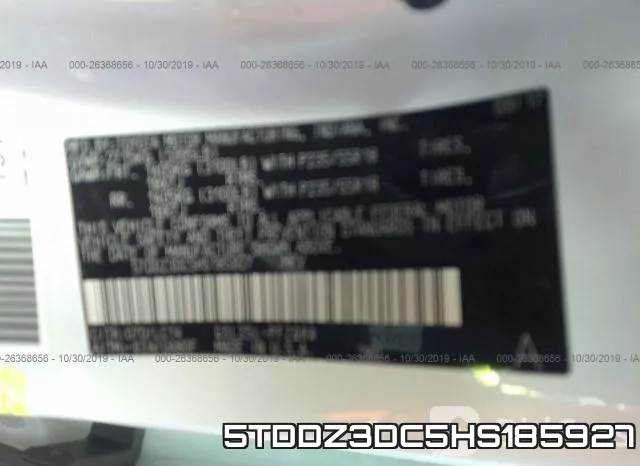 5TDDZ3DC5HS185927 фото 10