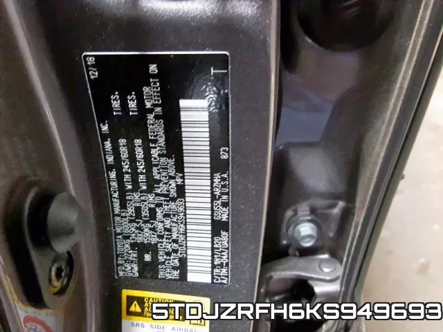 5TDJZRFH6KS949693 фото 2