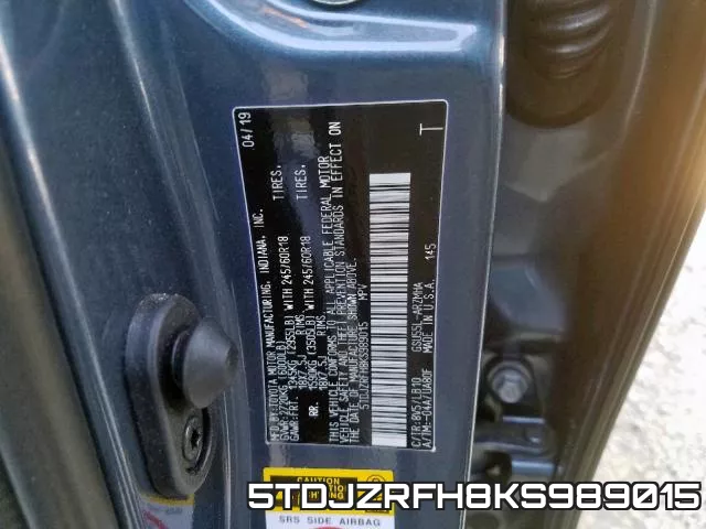 5TDJZRFH8KS989015 фото 2